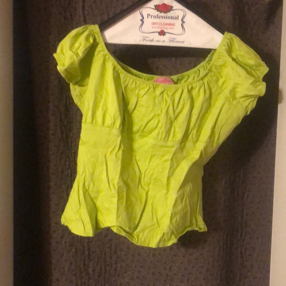 Lime green Peasant Top from PUG